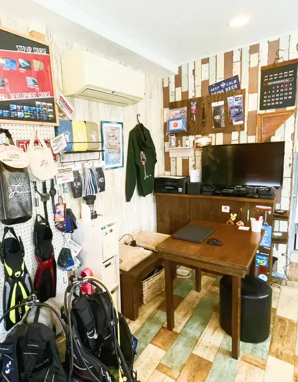 ダイビング講習の様子