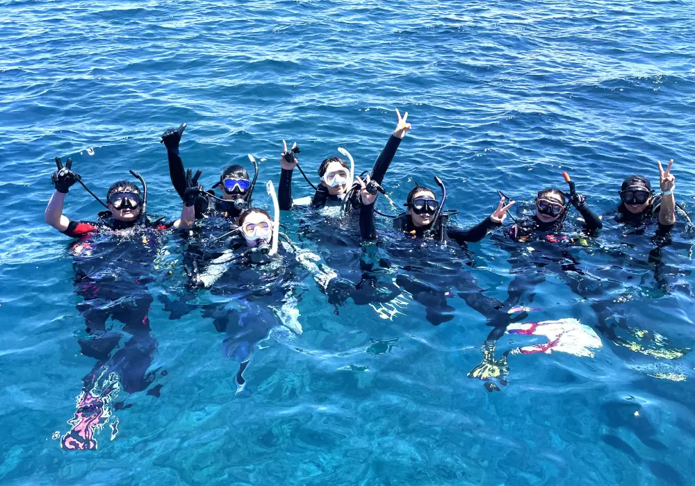 ダイビング講習の様子
