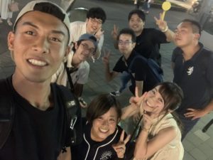 乾杯は出張スタイル