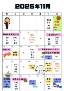 2025年11月スケジュール