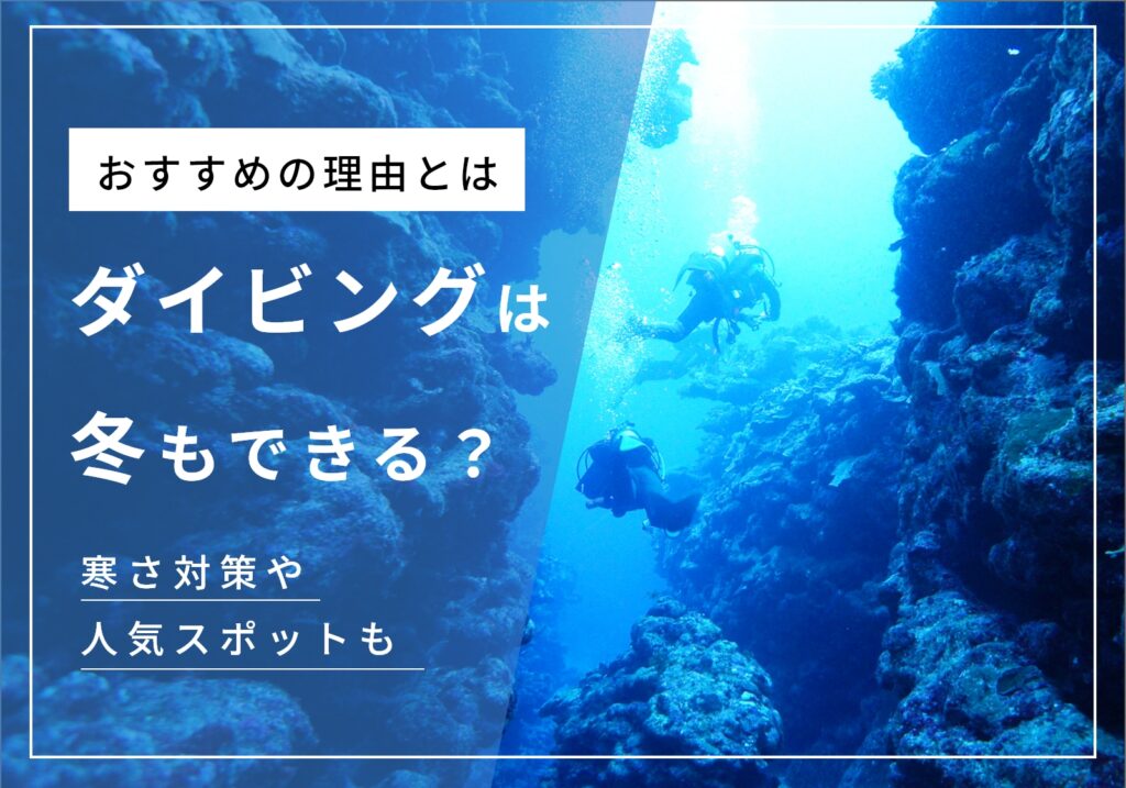 ダイビングは冬もおすすめ！インナー、グローブ等の寒さ対策や沖縄でも寒いのかを解説