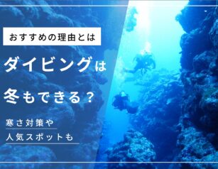 ダイビングは冬もおすすめ！インナー、グローブ等の寒さ対策や沖縄でも寒いのかを解説