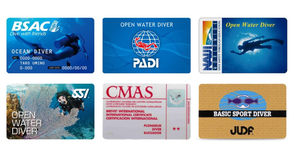 ダイビングライセンスを取得する指導団体はどこがいい？